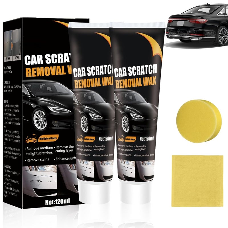 FunApricity Scratch Remover for Vehicles, 2025 Upgrade Car Scratch Remover for Deep Scratches, Cars Polishing Wax Scratch Remover for Vehicles,Scratch Repair Paste,Car Paint Scratches Repair Kit(2) - Image 1